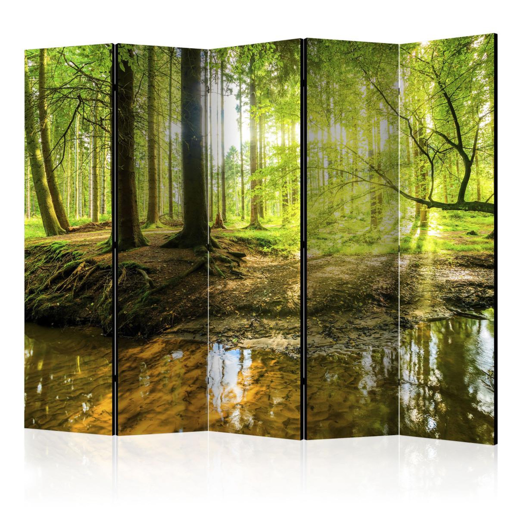 Paris Prix Paravent 5 volets  forest lake  172x225cm