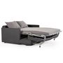 Voir la diapositive 2 : BEST MOBILIER Ottawa - canapé 3 places convertible express couchage quotidien 140 cm matelas 12 cm en velours côtelé