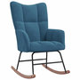 Voir la diapositive 2 : VIDAXL Chaise a bascule Bleu Velours