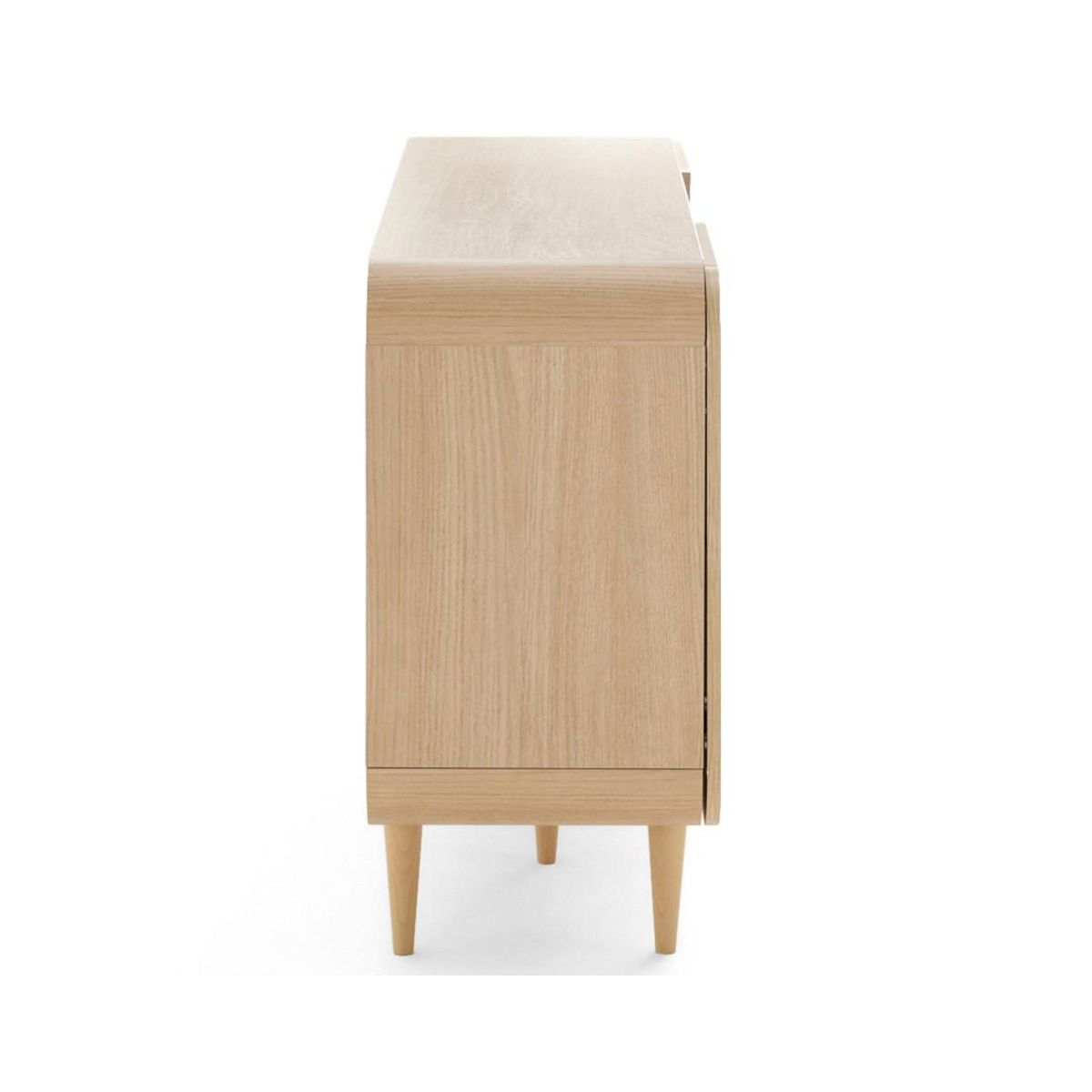 BEST MOBILIER Mathilde - buffet bas - bois et cannage - 170 cm