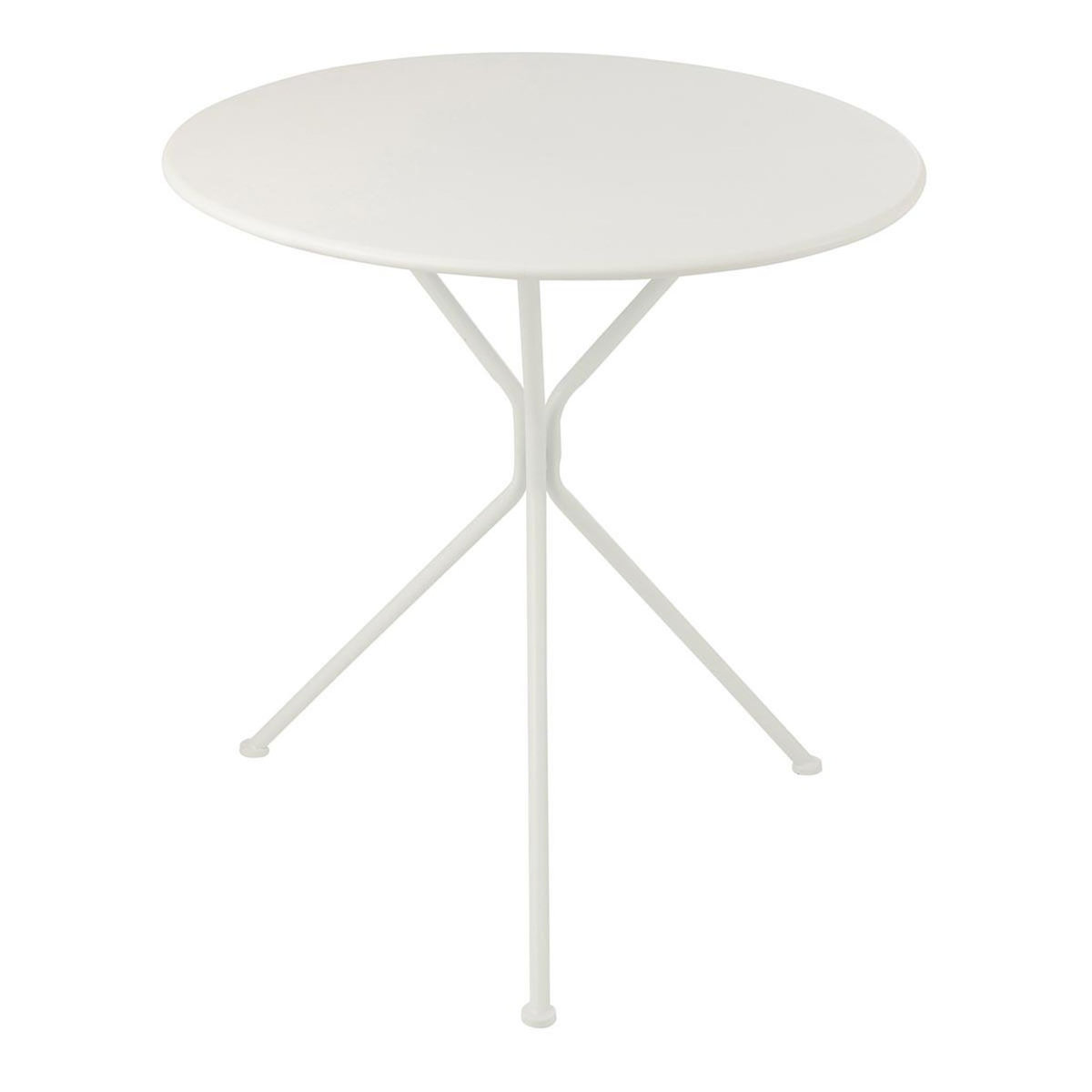 Paris Prix Table de Jardin en Métal  Tripod  72cm Blanc
