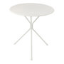 Voir la diapositive 1 : Paris Prix Table de Jardin en Métal  Tripod  72cm Blanc