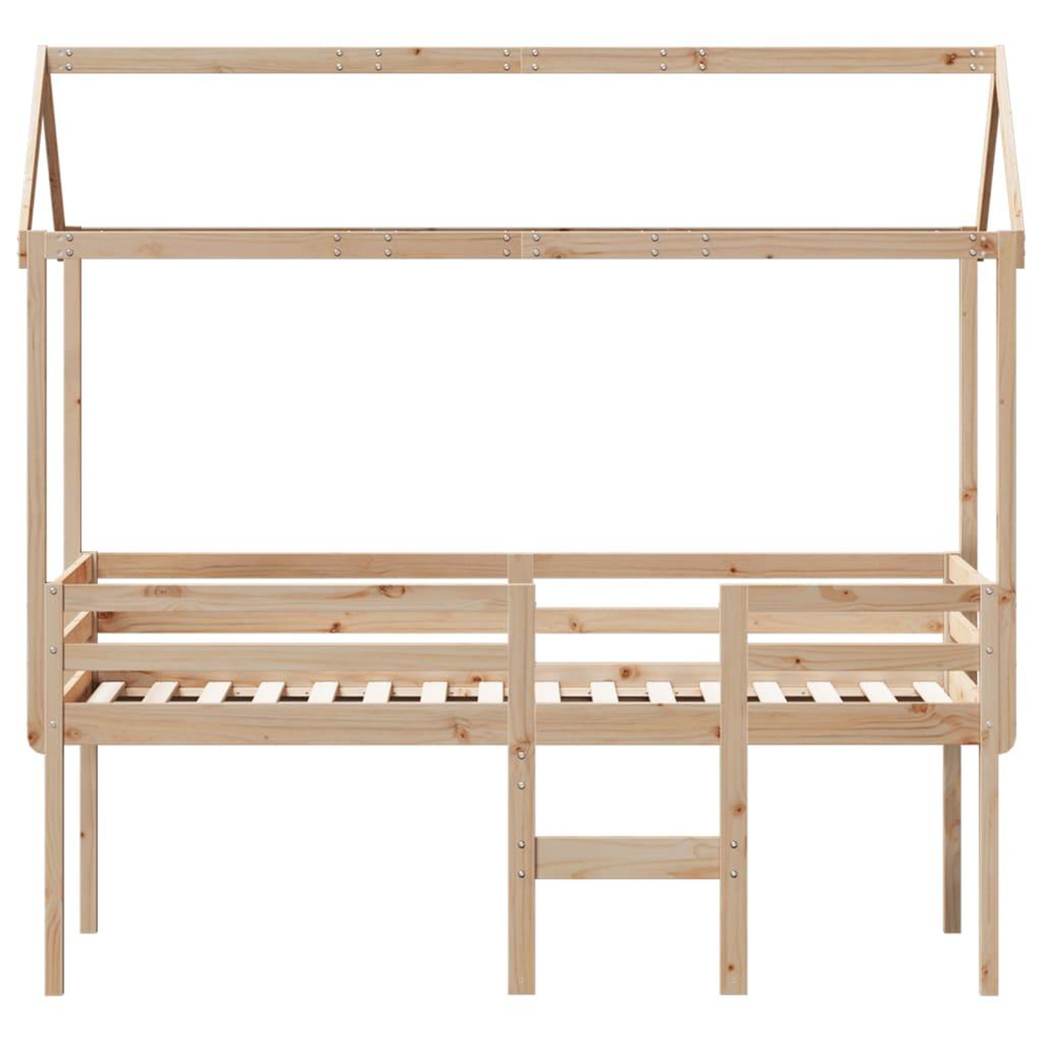 Voir la diapositive 4 : VIDAXL Lit haut sans matelas 90x200 cm bois de pin massif
