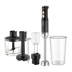 SENCO Mixeur plongeant 6 en 1 - SENCOR - SHB 6442BK - 1200 W - Technologie TITANIUM QuadBlade - Noir