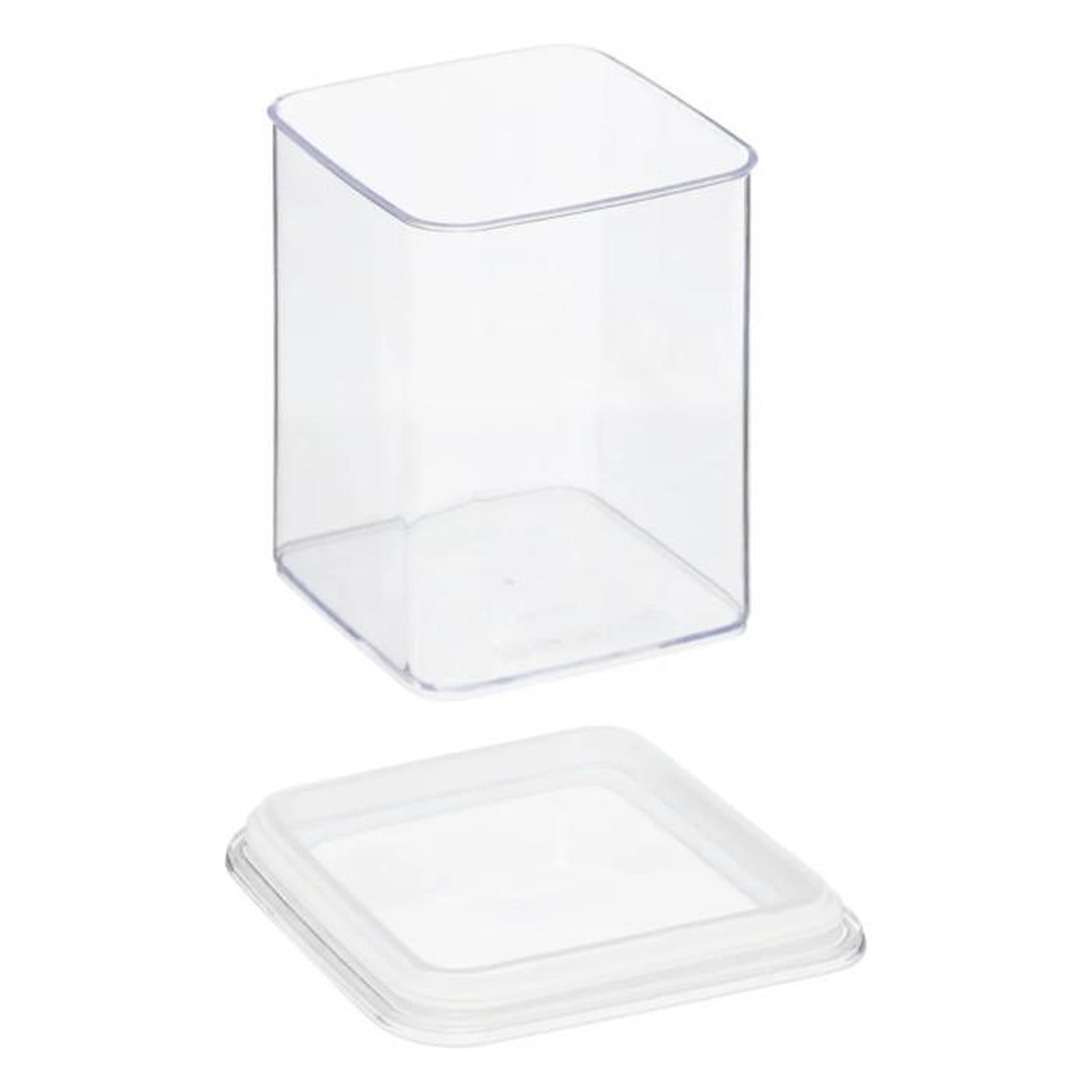 Voir la diapositive 2 : FIVE Boîte de Conservation Carrée  Eske  1L Blanc