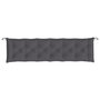 Voir la diapositive 4 : VIDAXL Coussin de banc de jardin anthracite 200x50x7 cm tissu oxford