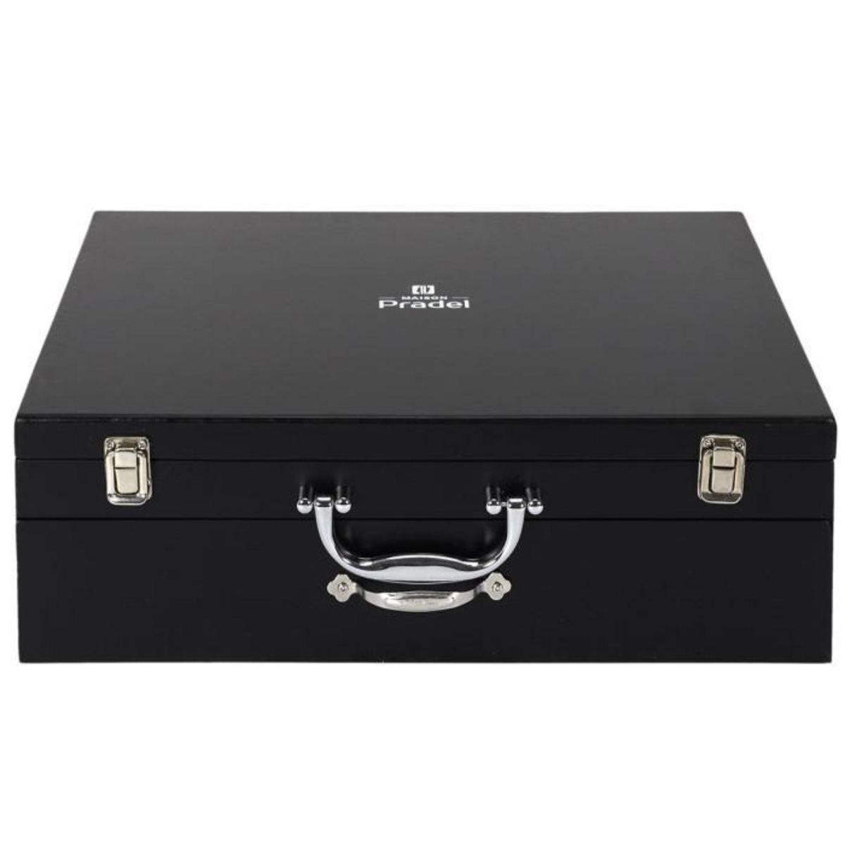 Paris Prix Ménagère 84 Pièces  Coffret Bois  45cm Noir