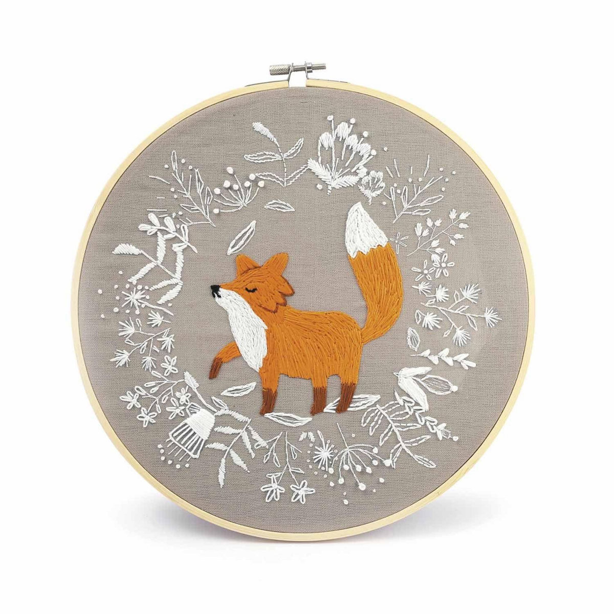 Graine créative Kit broderie décorative renard