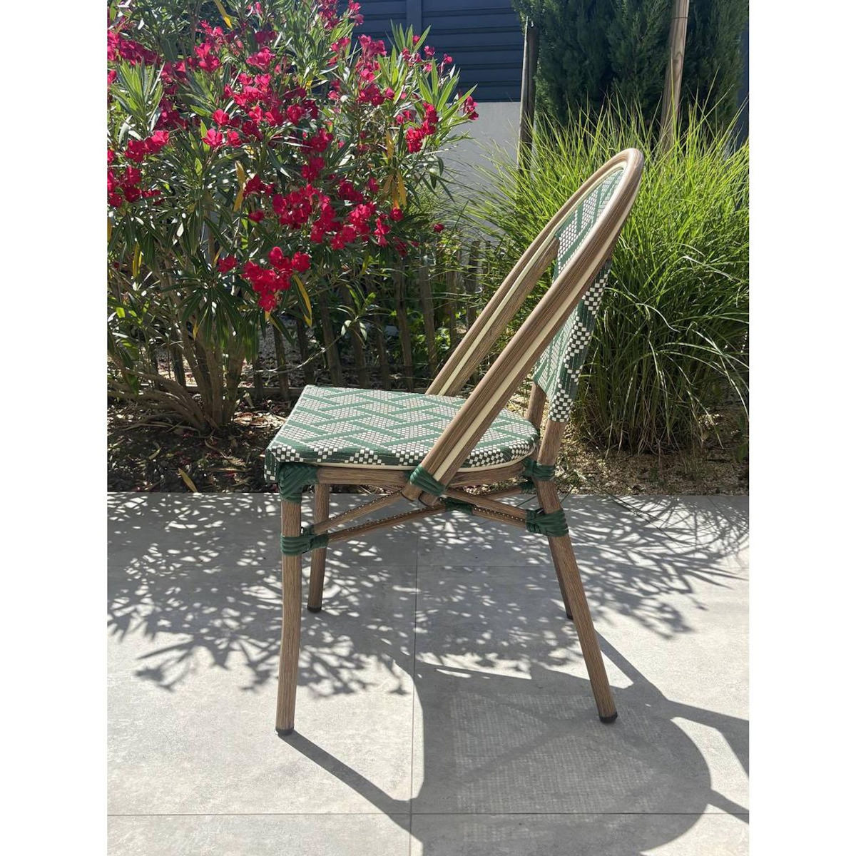 Paris Prix Chaise de Jardin Empilable  Bistro  87cm Vert