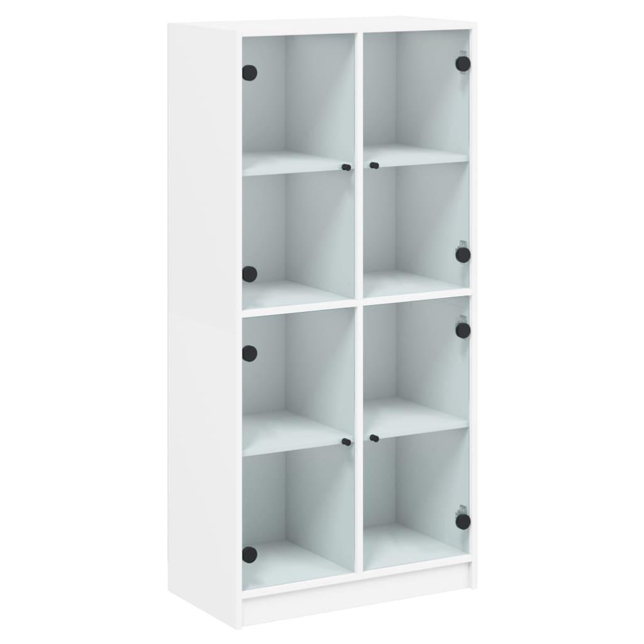 Voir la diapositive 2 : VIDAXL Buffet haut avec portes blanc 68x37x142 cm bois d'ingenierie
