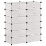 Voir la diapositive 1 : VIDAXL Armoire a chaussures avec 12 compartiments Blanc