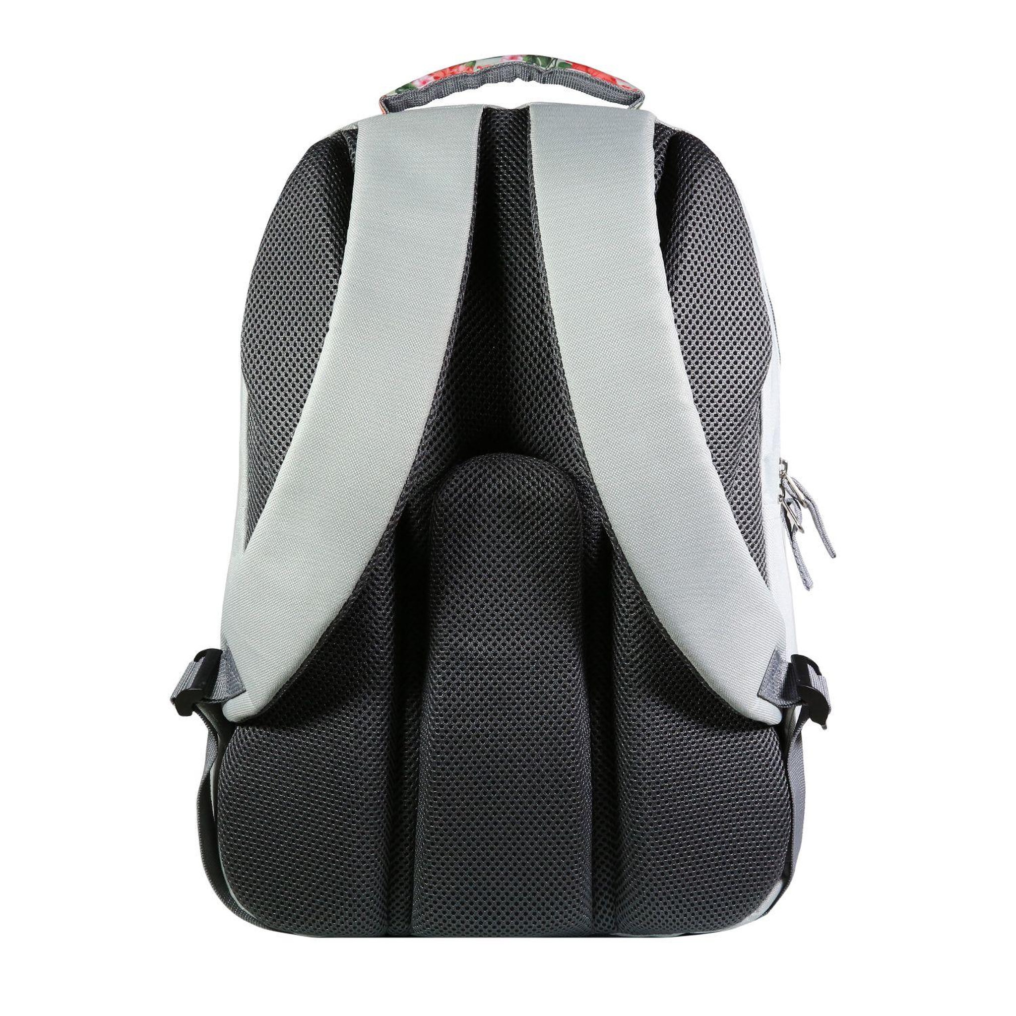 Voir la diapositive 4 : Bagtrotter BAGTROTTER Sac à dos 2 compartiments Offshore Gris Fleurs