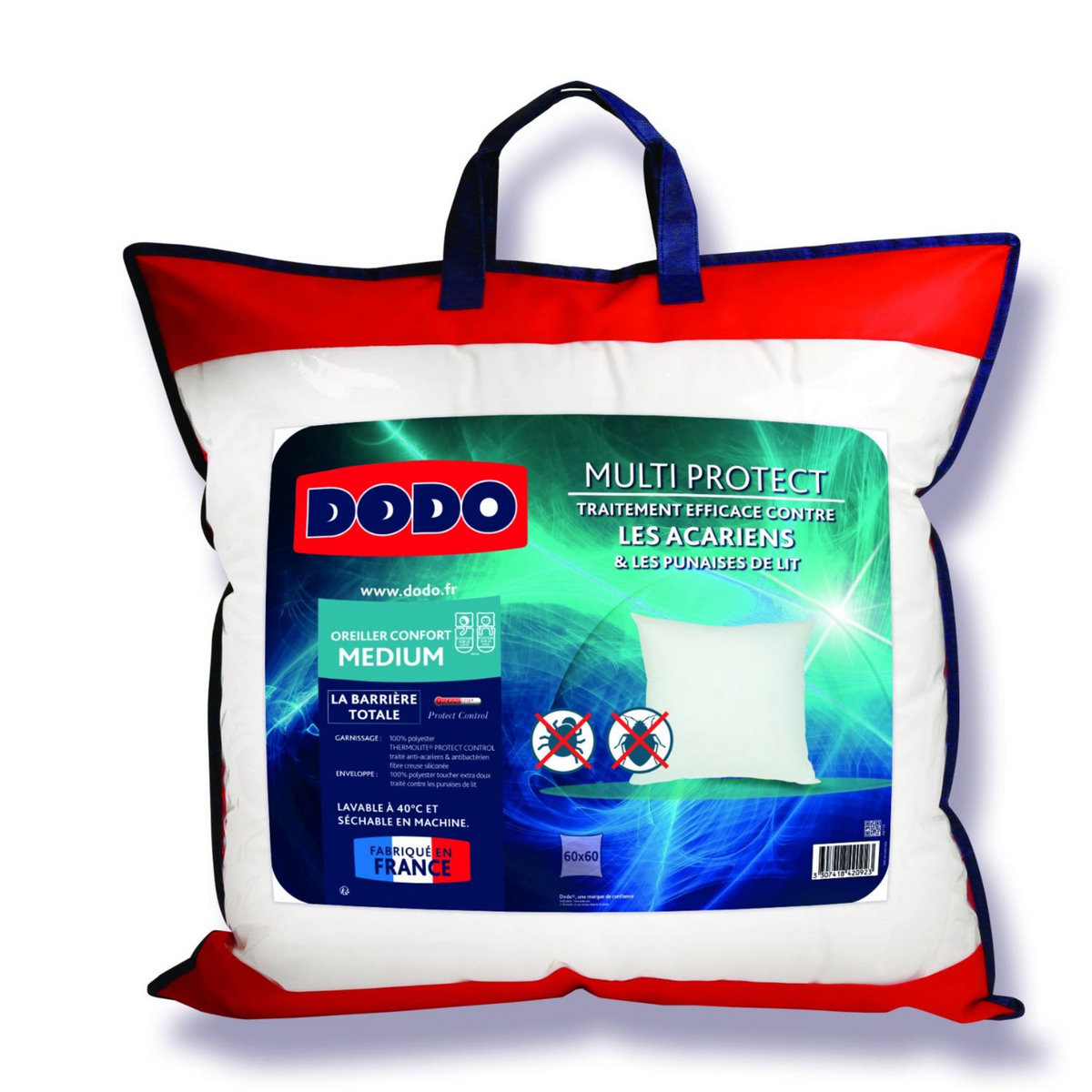 DODO Oreiller confort Médium MULTI PROTECT