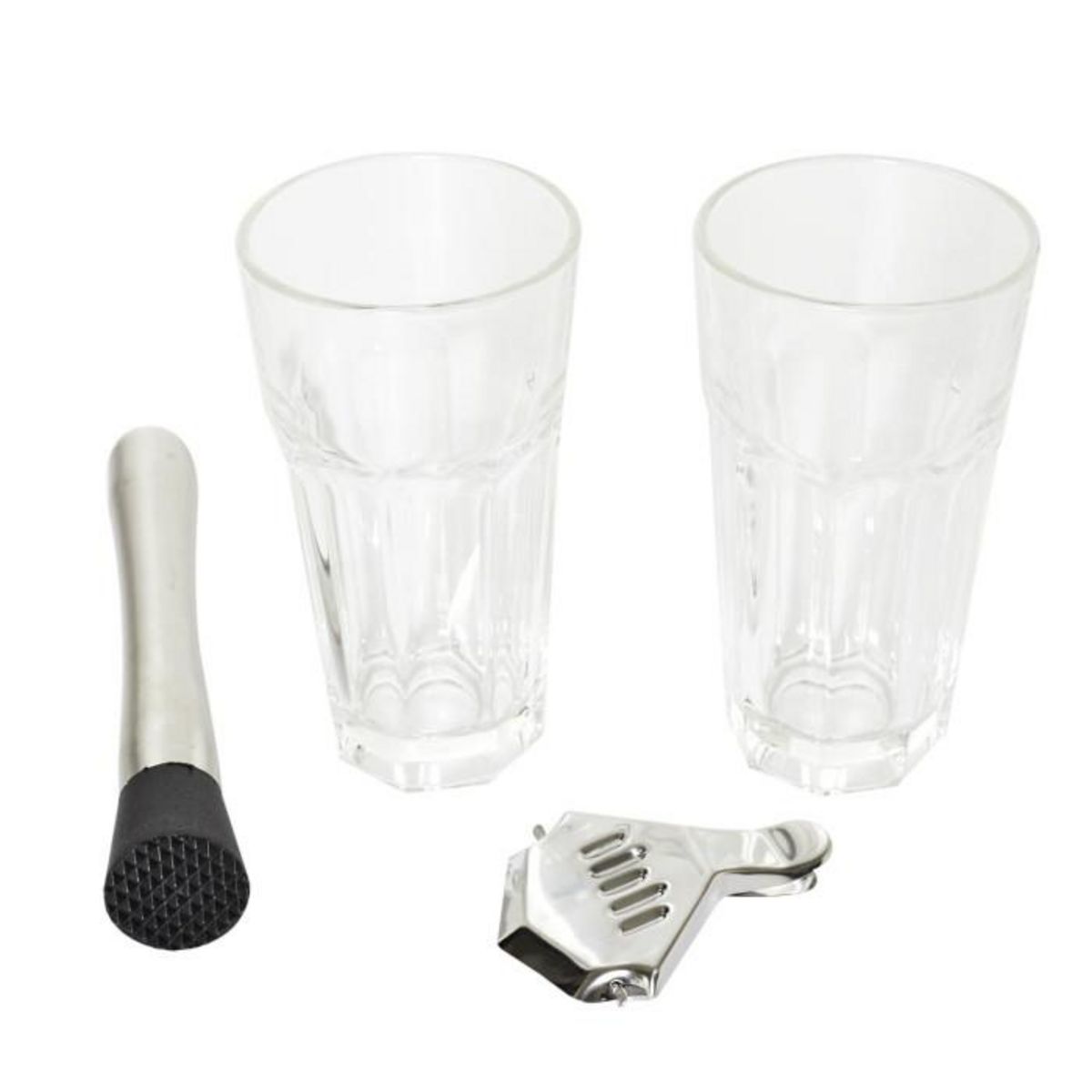 Paris Prix Coffret Mojito  4 Accessoires  370ml Transparent