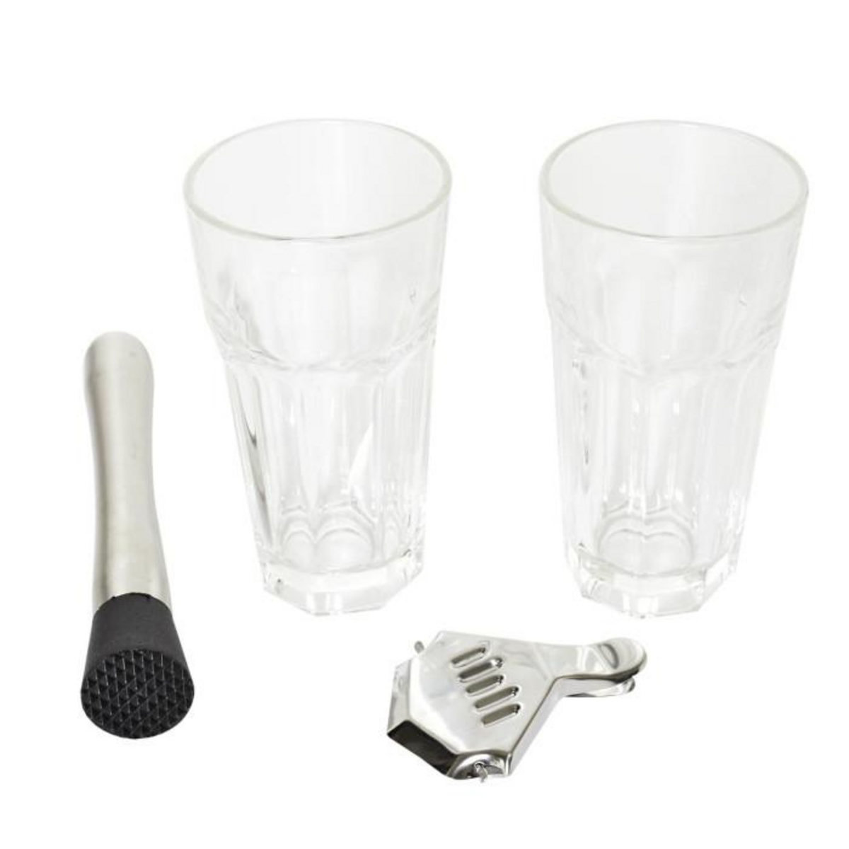 Paris Prix Coffret Mojito  4 Accessoires  370ml Transparent