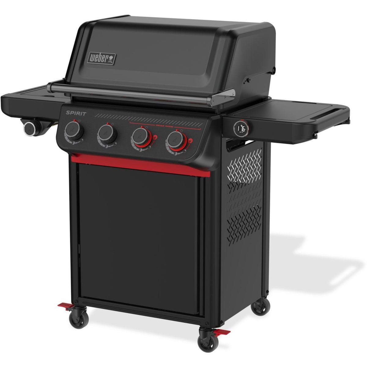 Weber Barbecue gaz Gaz Spirit EPX-435R Stealth, sur chariot, 5 brûleurs dont 1 latéral, surface de cuisson 61 x 45