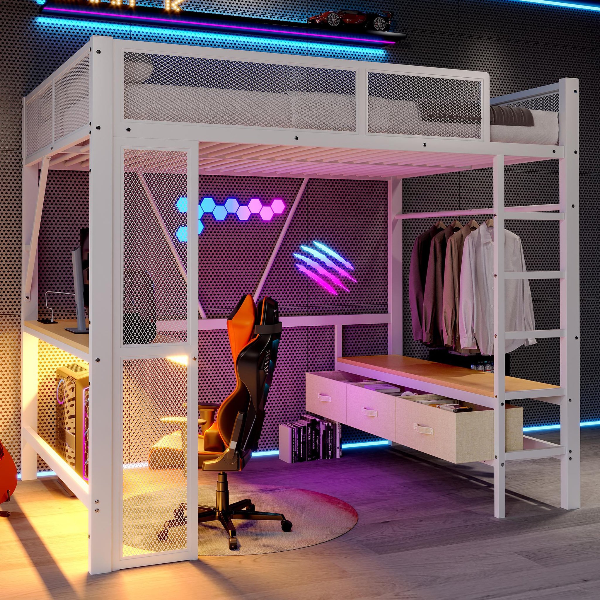 Voir la diapositive 4 : MERAX Lit mezzanine