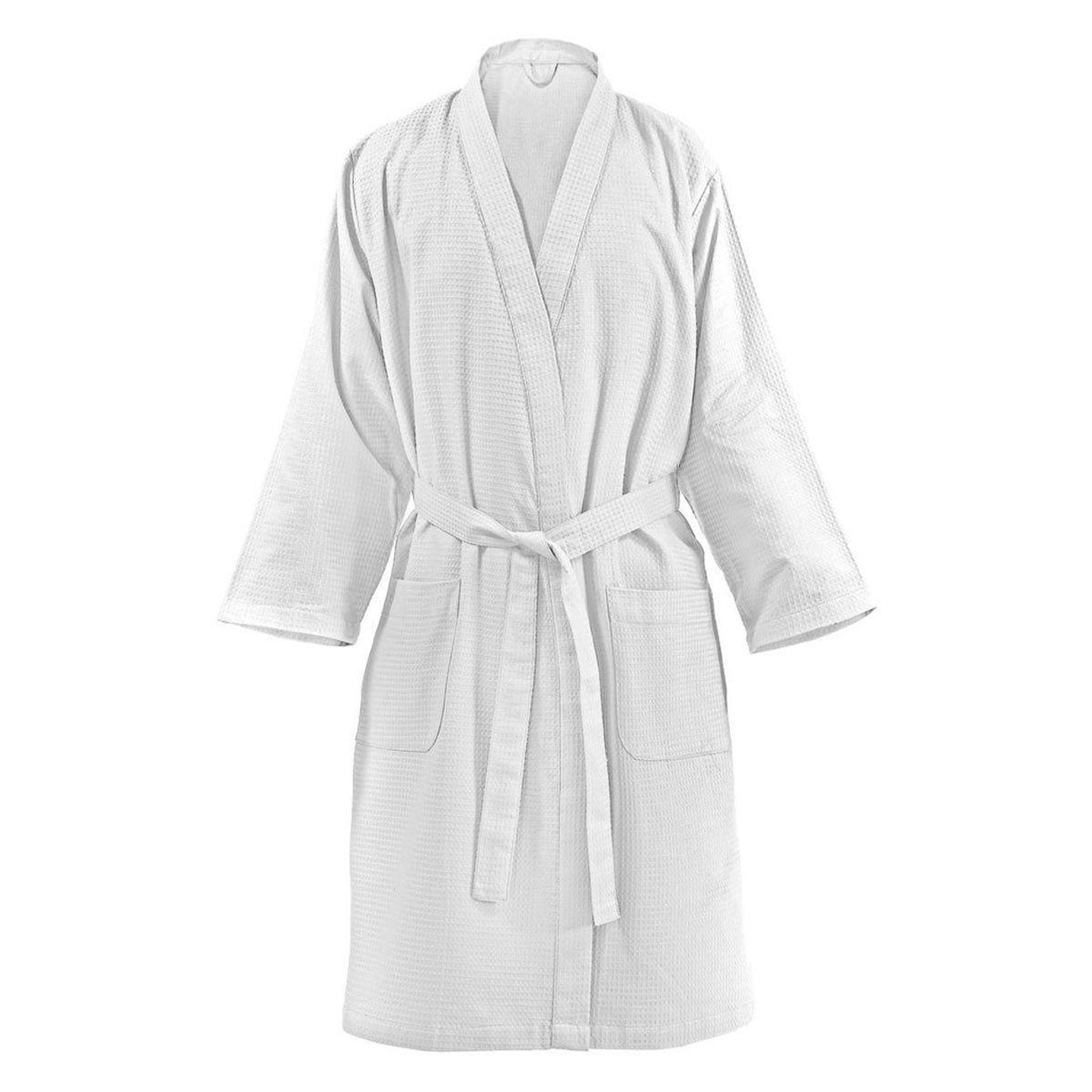 Paris Prix Peignoir de Bain en Coton  Carla  Blanc