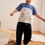 Voir la diapositive 5 : Petit Béguin Ensemble enfant t-shirt et pantalon en gaze de coton Mexico