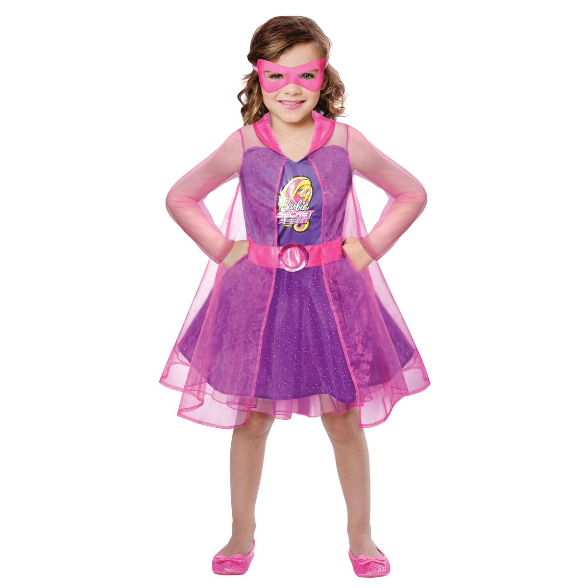 AMSCAN Déguisement Barbie Agent Secret - taille 5/7 ans 