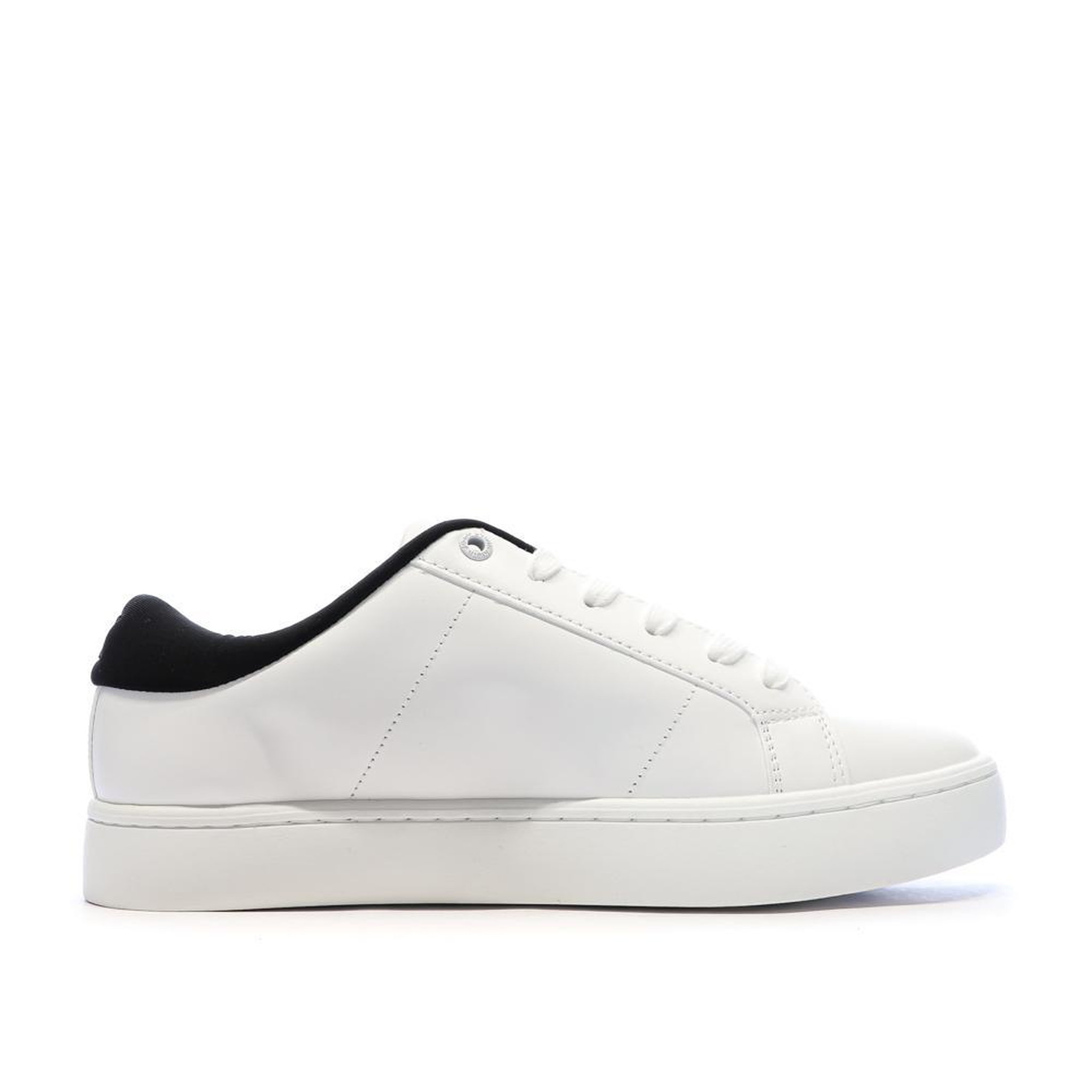 Voir la diapositive 2 : CALVIN KLEIN JEANS Baskets Blanches Homme Calvin Klein Jeans Classic Cupsole