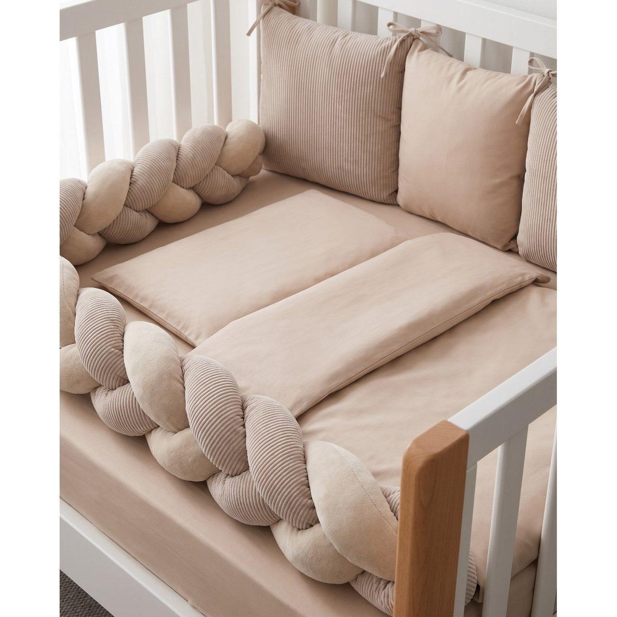Voir la diapositive 3 : YAPPY KIDS Yappy7in1 - Ensemble de literie 7 en 1 - Cappuccino