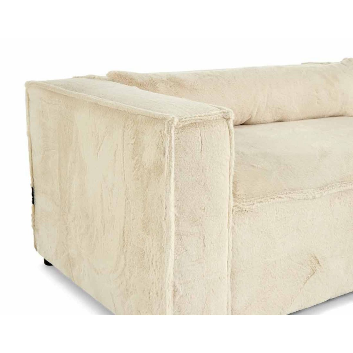 LISA DESIGN Ela - canapé d'angle droit 4 places - en fausse fourrure