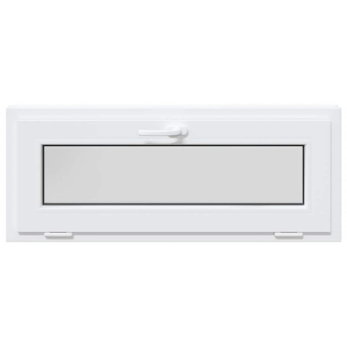 VIDAXL Fenetre de sous-sol RISOR 100x40 cm inclinable 2 vitrages blanc