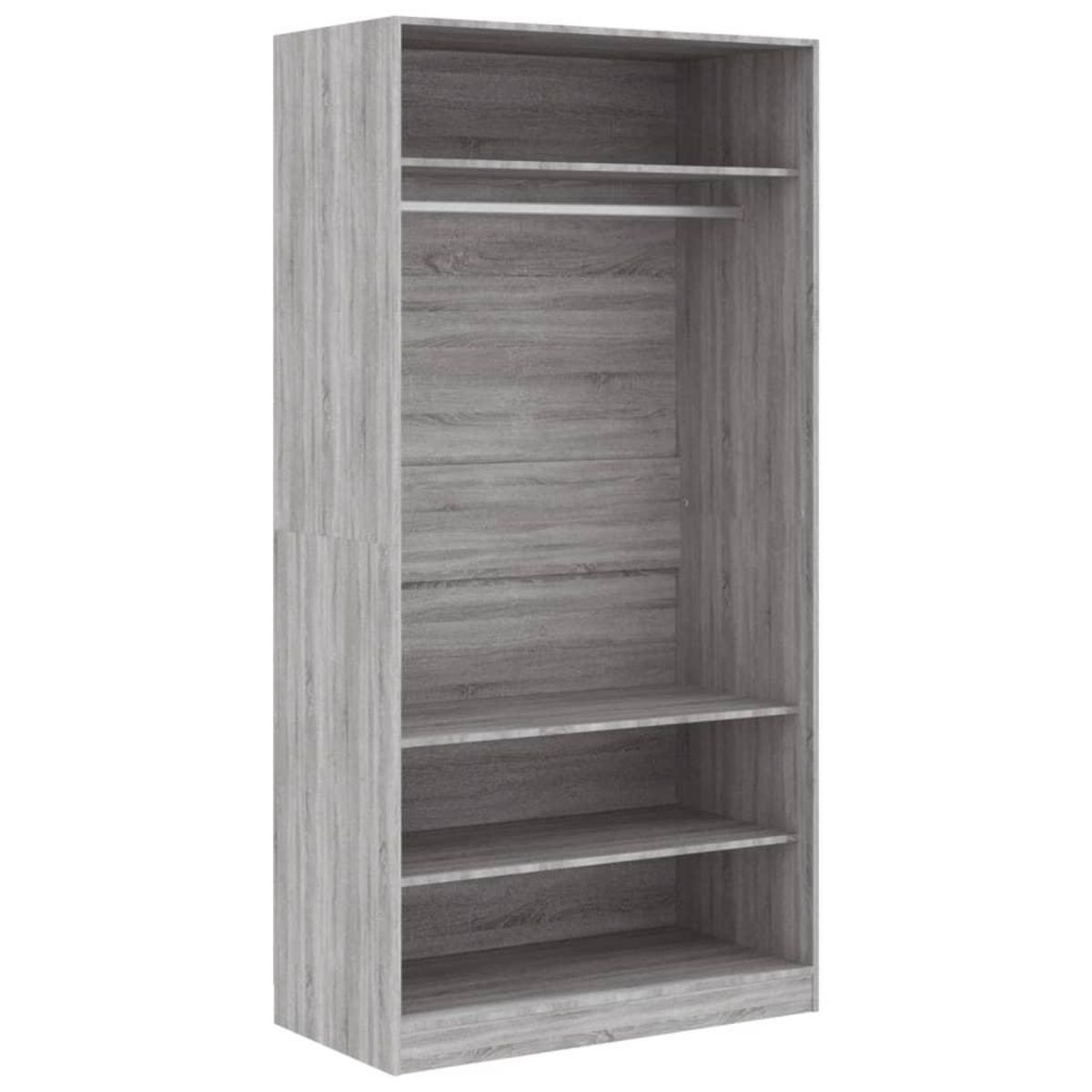 VIDAXL Garde-robe sonoma gris 100x50x200 cm bois d'ingenierie