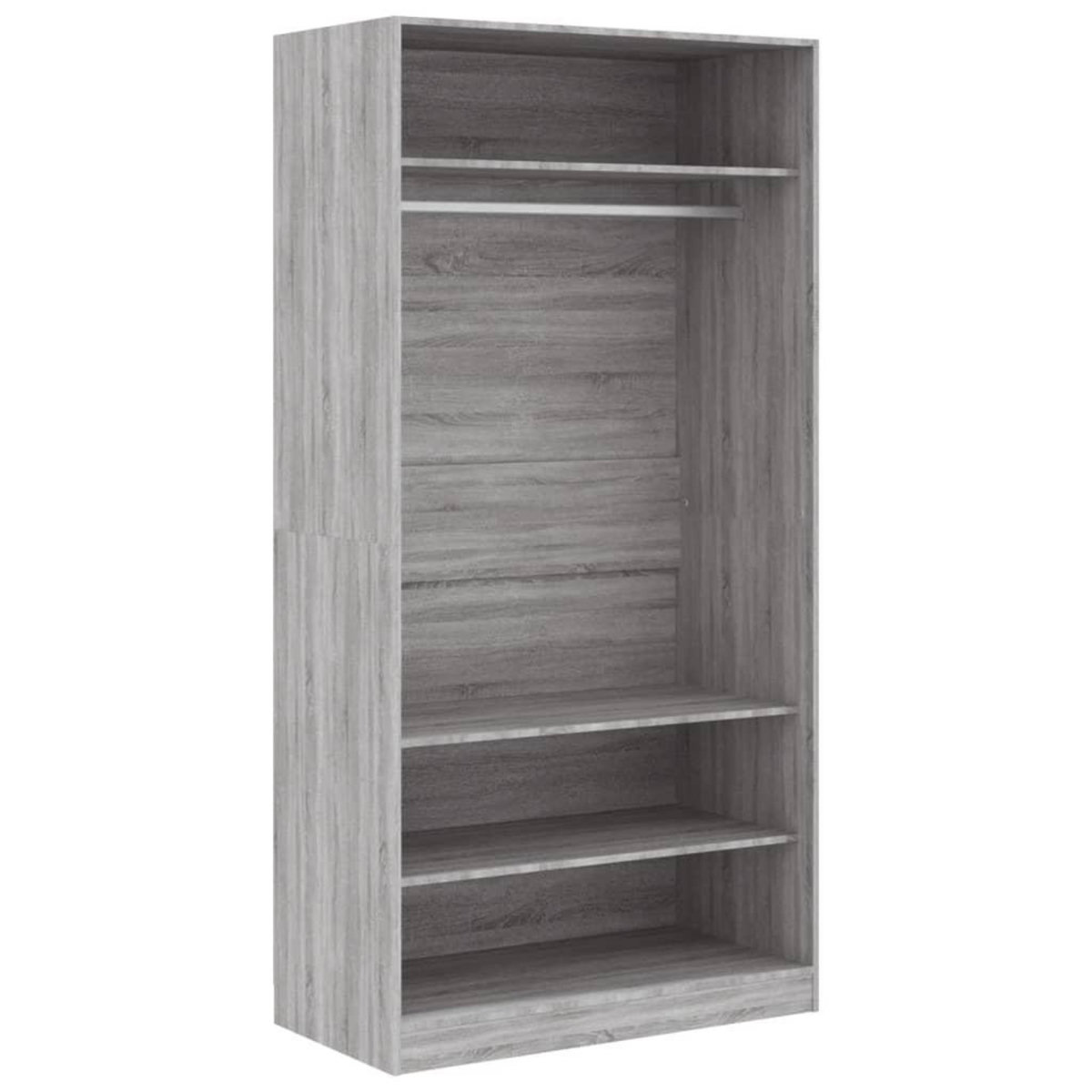 VIDAXL Garde-robe sonoma gris 100x50x200 cm bois d'ingenierie