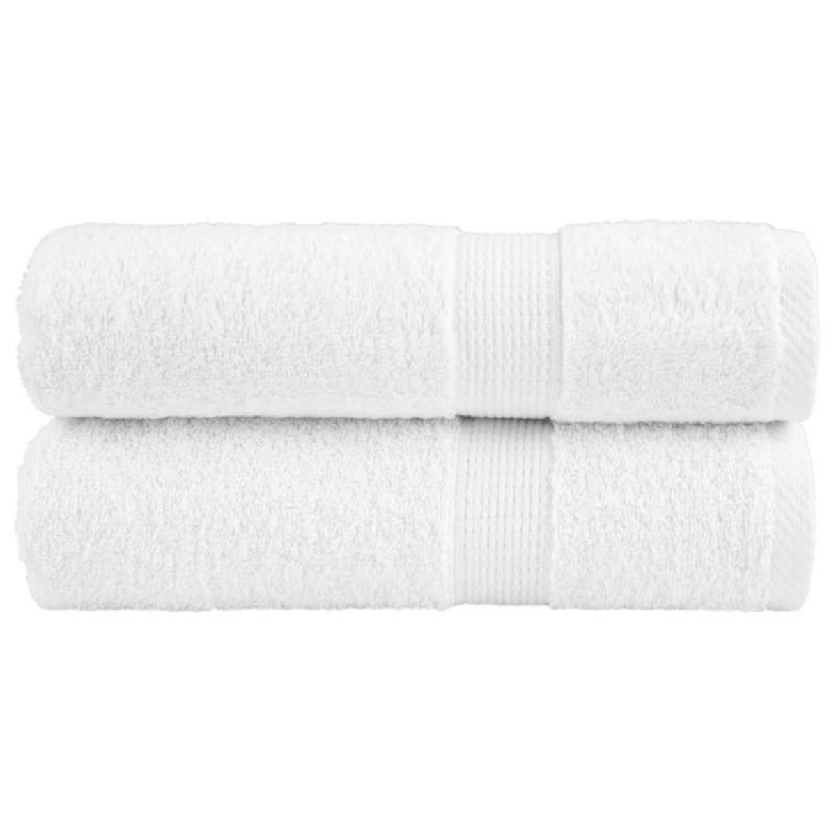 VIDAXL Essuie mains de qualité supérieure SOLUND 2 pcs blanc 600 g m²