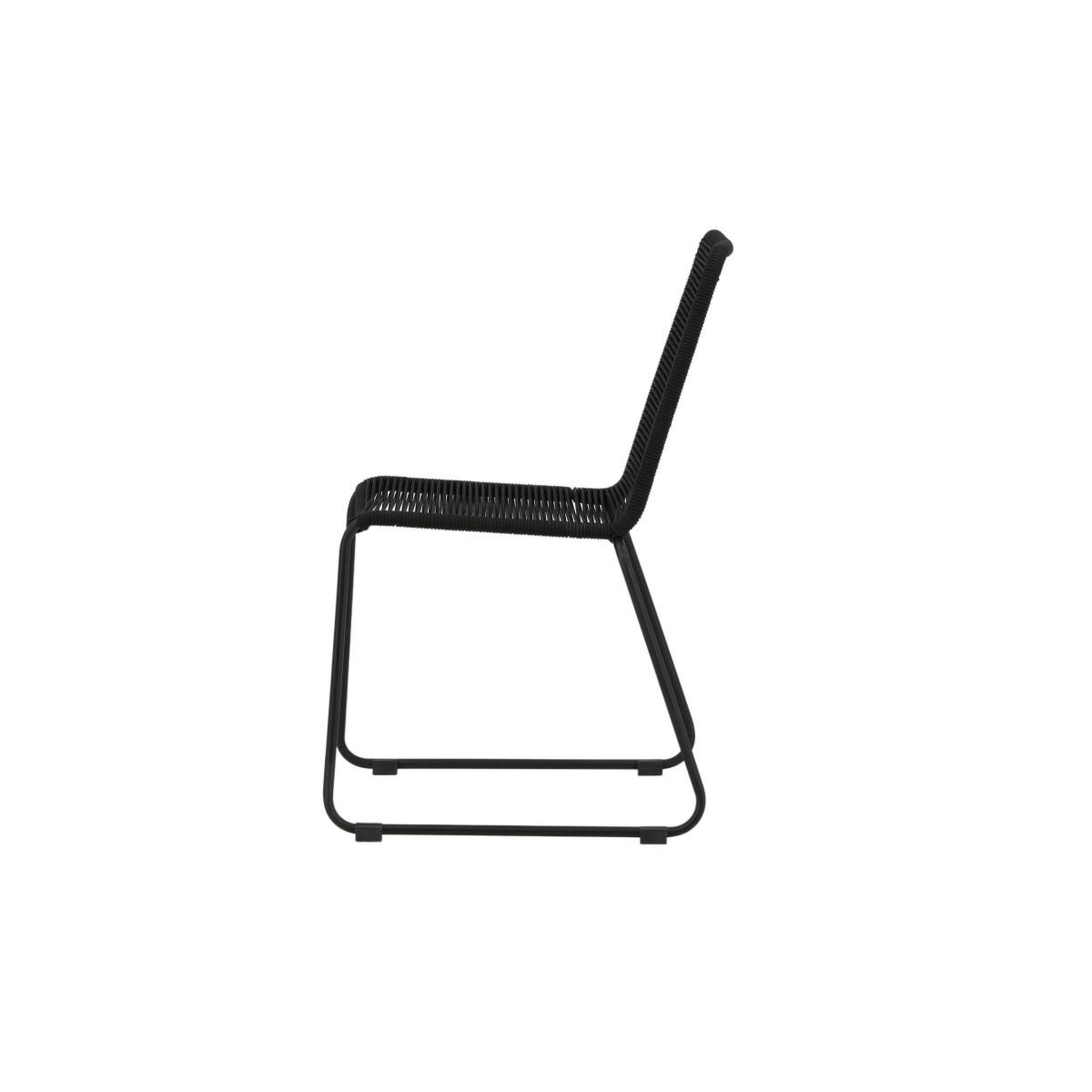 Voir la diapositive 5 : Paris Prix Chaise de jardin empilable  lindos  87cm noir