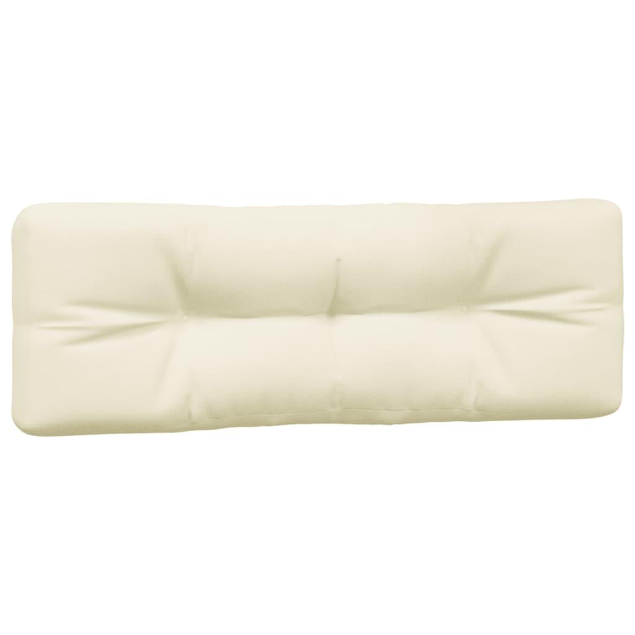 Voir la diapositive 5 : VIDAXL Coussins de palette lot de 2 creme tissu
