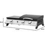 Voir la diapositive 4 : Habitat et Jardin Plancha gaz avec couvercle  Rasio  - 7.5 KW - 3 brûleurs - Noir