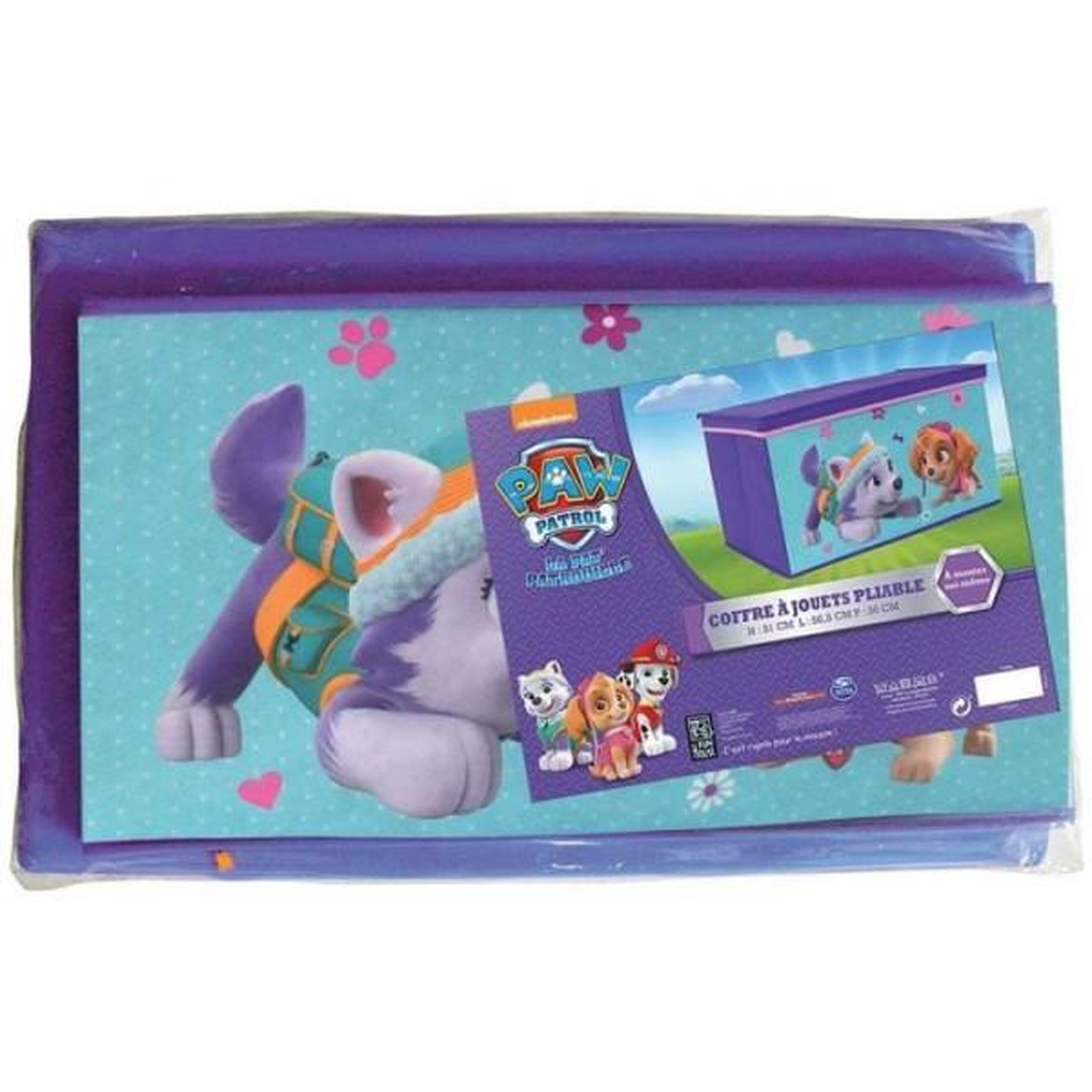 Voir la diapositive 2 : Fun House Fun House Pat Patrouille fille coffre a jouets pliable pour enfant