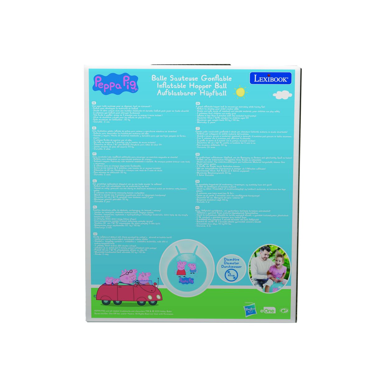 Lexibook Balle Sauteuse Gonflable Peppa Pig