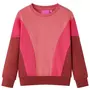 VIDAXL Sweat-shirt enfants bloc de couleurs rose et henne 92