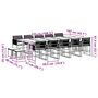 Voir la diapositive 6 : VIDAXL Ensemble a manger de jardin 15 pcs coussins noir resine tressee