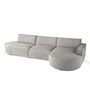 Voir la diapositive 2 : LISA DESIGN Spiaggia - canapé d'angle droit - forme arrondie - 5 places - en velours côtelé