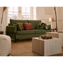 Voir la diapositive 3 : LISA DESIGN Ercolano - canapé 3 places convertible - couchage quotidien - matelas 11 cm - en velours
