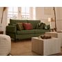 Voir la diapositive 3 : LISA DESIGN Ercolano - canapé 3 places convertible - couchage quotidien - matelas 11 cm - en velours