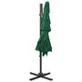 Voir la diapositive 5 : VIDAXL Parasol de jardin a 4 niveaux avec mat en aluminium vert