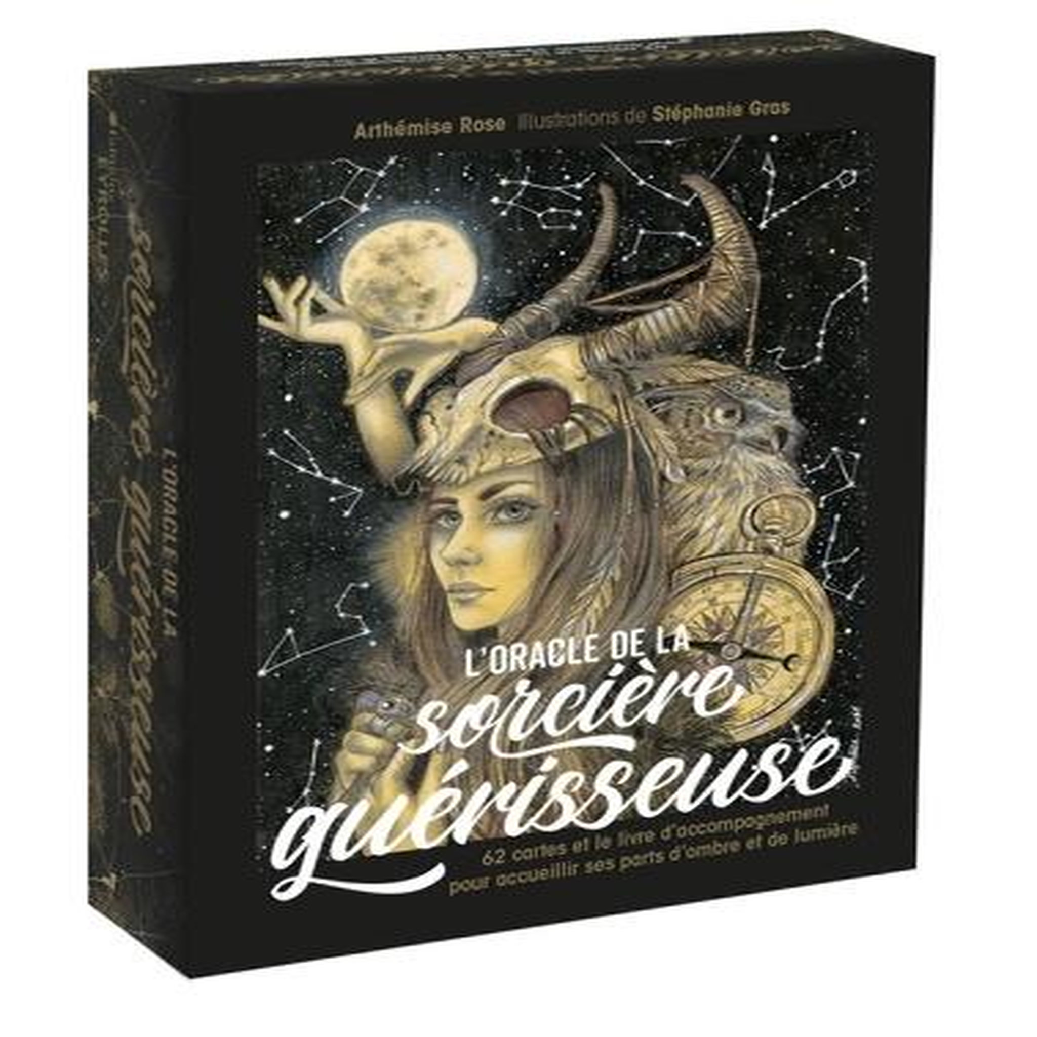 L'ORACLE DE LA SORCIERE GUERISSEUSE. 62 CARTES ET LE LIVRE D'ACCOMPAGNEMENT POUR ACCUEILLIR SES PARTS D'OMBRE ET DE LUMIERE, Rose Arthémise
