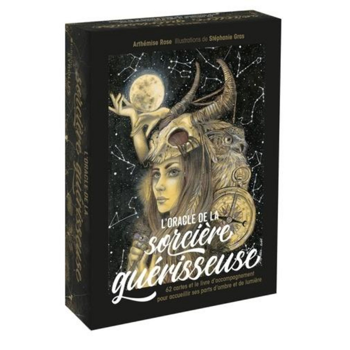 L'ORACLE DE LA SORCIERE GUERISSEUSE. 62 CARTES ET LE LIVRE D'ACCOMPAGNEMENT POUR ACCUEILLIR SES PARTS D'OMBRE ET DE LUMIERE, Rose Arthémise