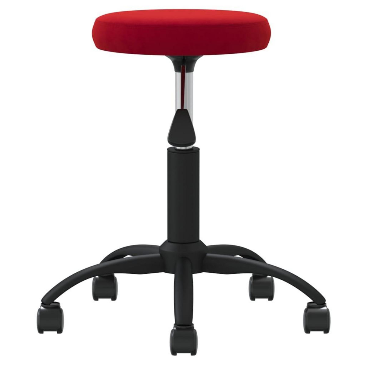 VIDAXL Chaise pivotante de bureau Rouge bordeaux Velours