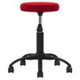 Voir la diapositive 4 : VIDAXL Chaise pivotante de bureau Rouge bordeaux Velours
