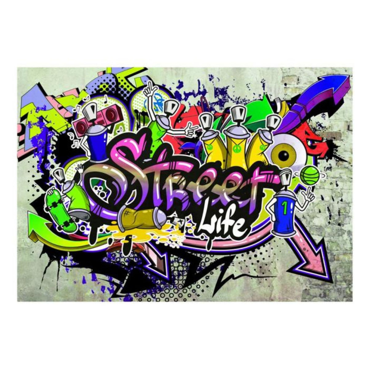 Paris Prix Papier Peint  Colourful Cooperation