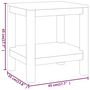 Voir la diapositive 5 : VIDAXL Table d'appoint de salle de bain 45x35x45cm bois de teck solide