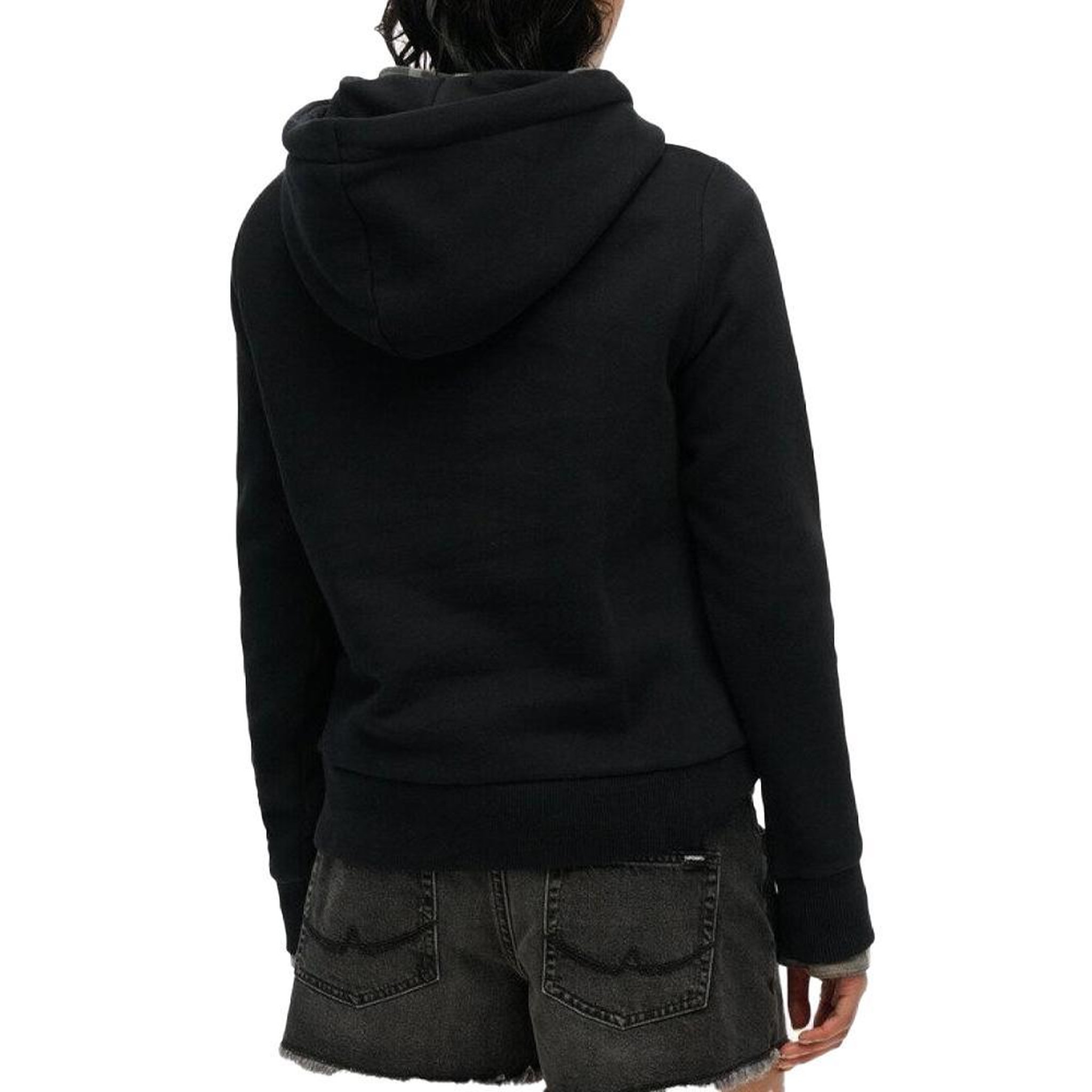Voir la diapositive 2 : SUPERDRY Sweat Noir Femme Superdry Super Athletics