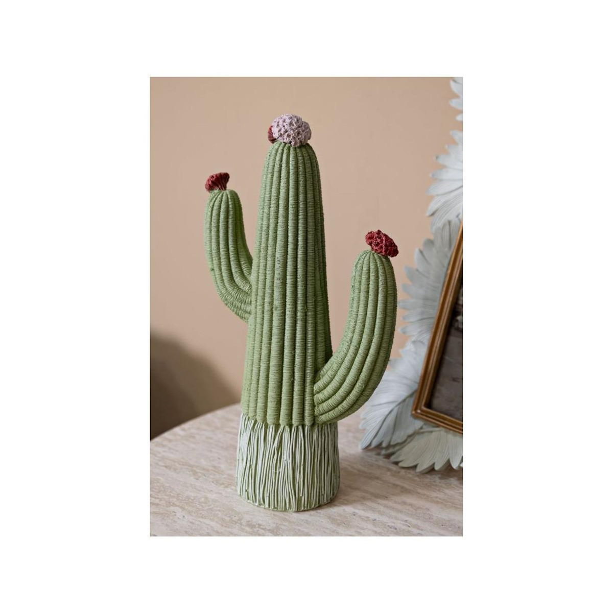 Paris Prix Cactus Déco en Résine  Jeffery  25cm Vert